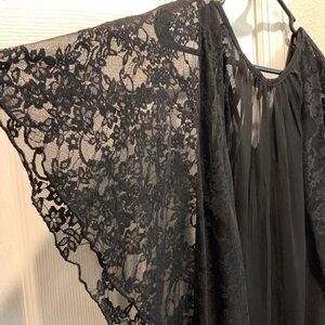 Express Sheer Black Top